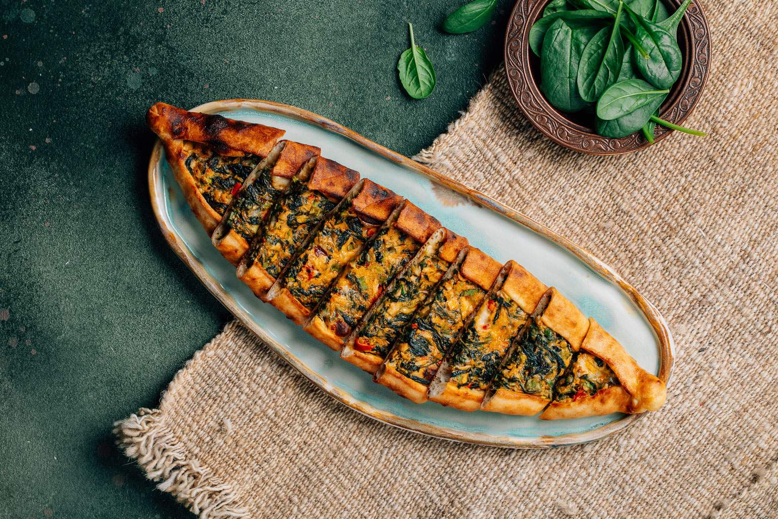 Spinach & Antep Cheese Pide