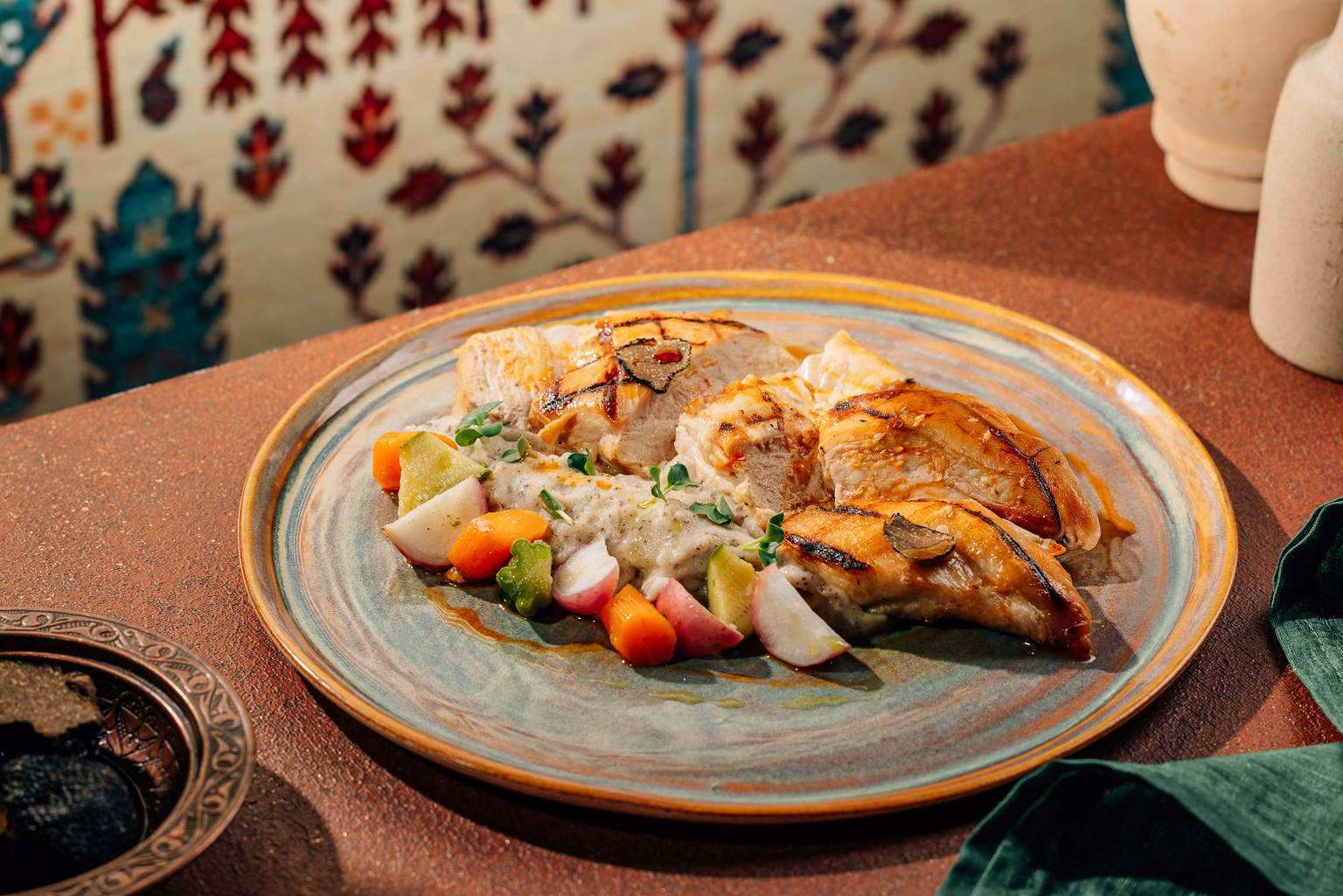 Truffle Potato Grilled chicken