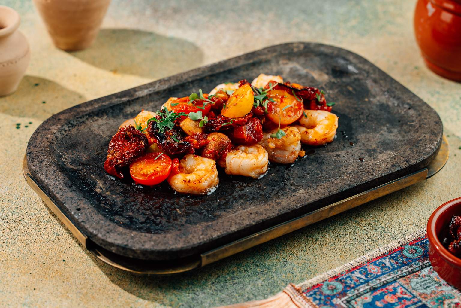 Pan-fried shrimp